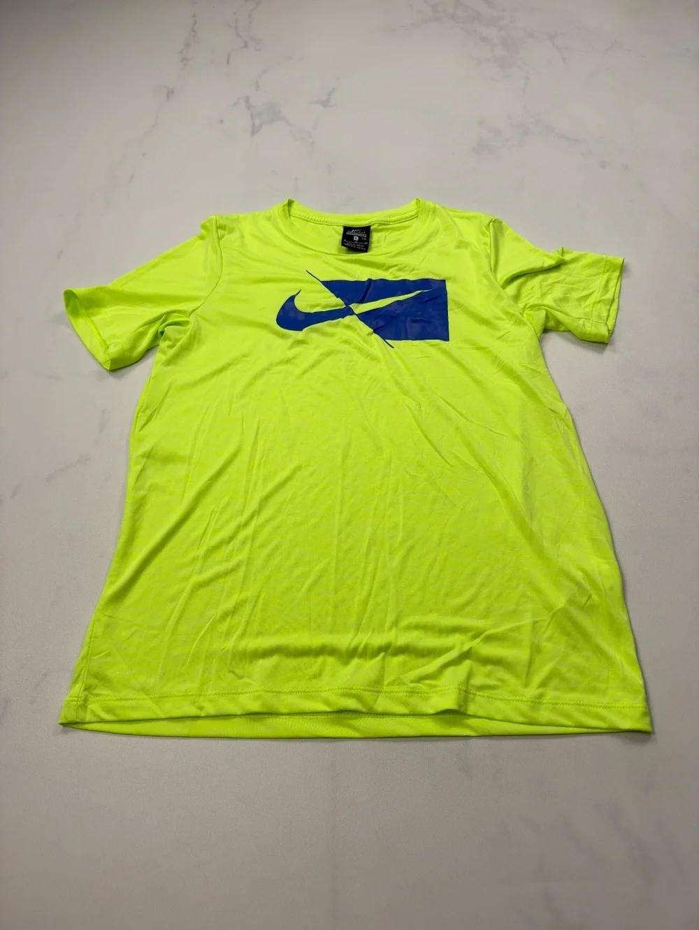 Nike Dri-Fit Neon Yellow Athletic Shirt - Boys XL